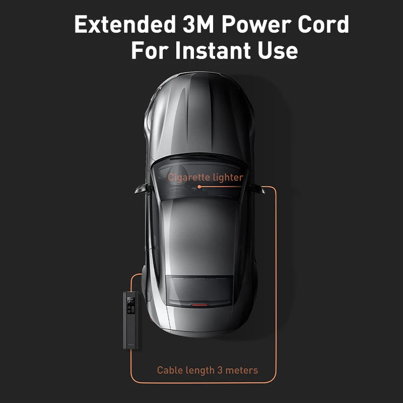 Compresor Digital Portátil para Auto – Inflado Automático con Pantalla LED