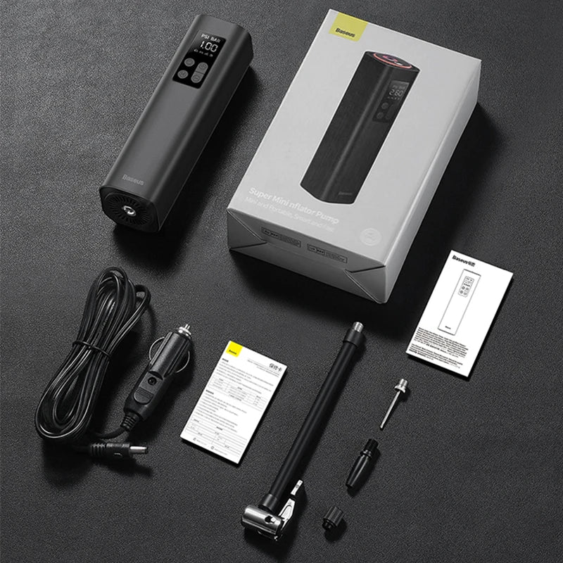 Compresor Digital Portátil para Auto – Inflado Automático con Pantalla LED