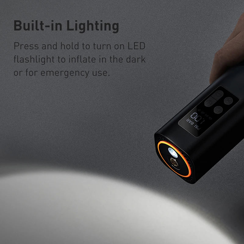 Compresor Digital Portátil para Auto – Inflado Automático con Pantalla LED