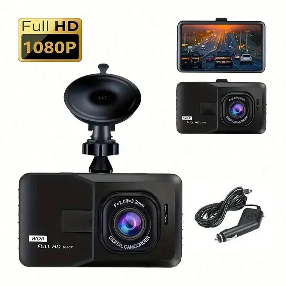 Cámara para Auto Dashcam HD con Visión Nocturna – Seguridad 24/7 Delantera y Trasera
