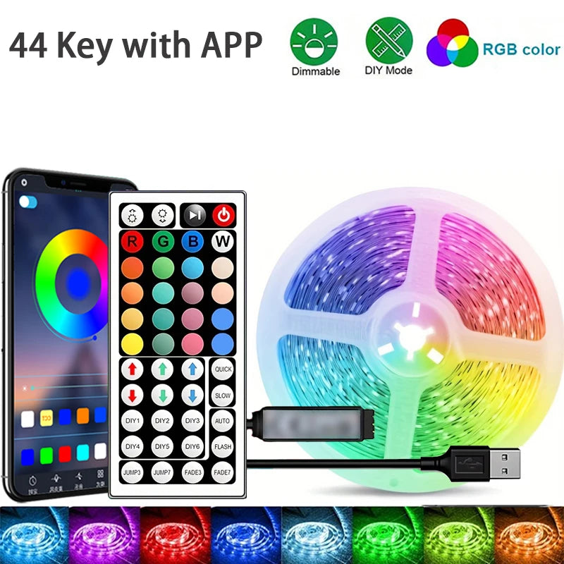 👉 Luces LED RGB Inteligentes con App y Control – Iluminación Gamer para Cuarto, TV y Decoración