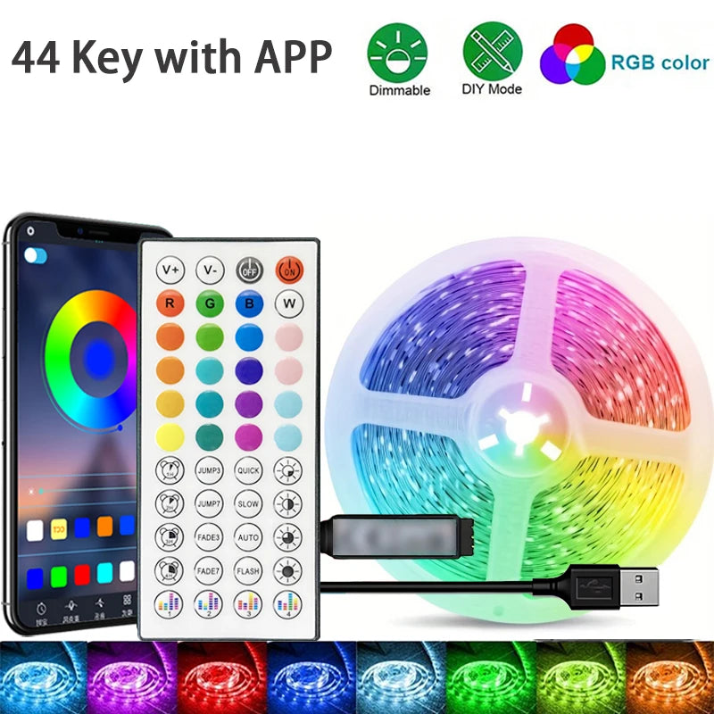 👉 Luces LED RGB Inteligentes con App y Control – Iluminación Gamer para Cuarto, TV y Decoración