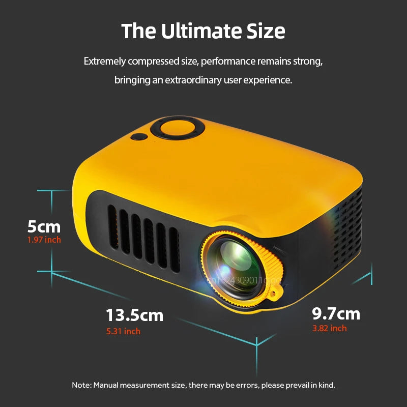 Mini Proyector Portátil HD 1080P – Convierte tu Casa en Cine en Segundos 🎬