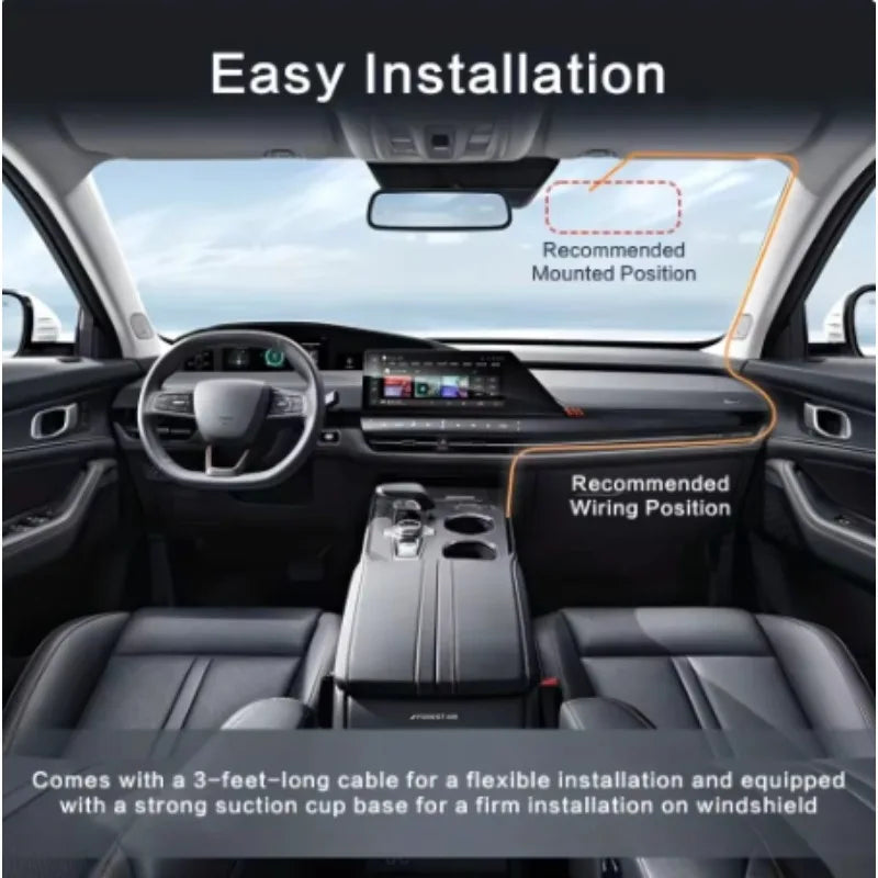 Cámara para Auto Dashcam HD con Visión Nocturna – Seguridad 24/7 Delantera y Trasera