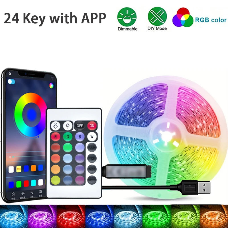 👉 Luces LED RGB Inteligentes con App y Control – Iluminación Gamer para Cuarto, TV y Decoración