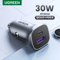 Cargador Rápido para Auto 30W USB-C – Carga Ultra Rápida en Minutos