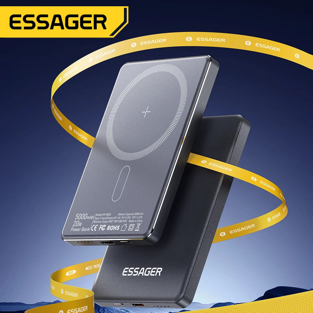 Power Bank Magnético 5000mAh – Carga Inalámbrica Rápida para iPhone
