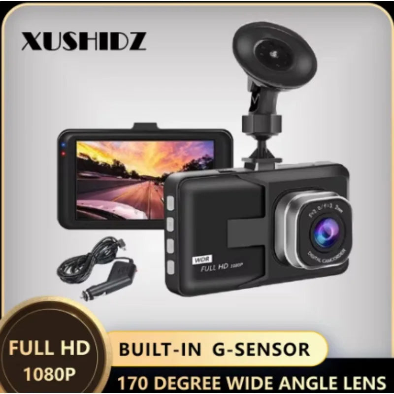 Cámara para Auto Dashcam HD con Visión Nocturna – Seguridad 24/7 Delantera y Trasera